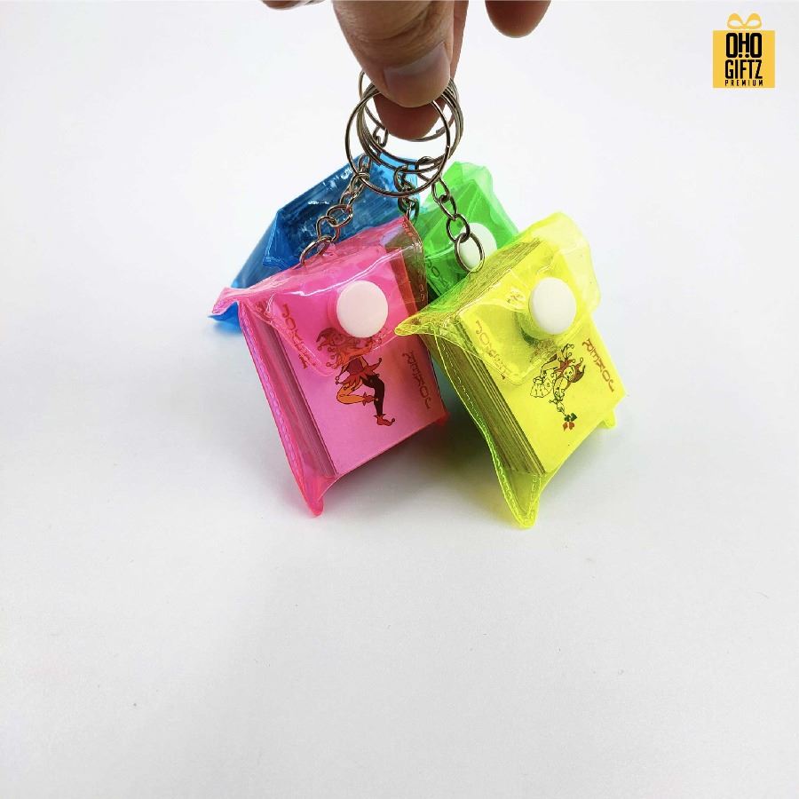 พวงกุญแจไพ่จิ๋ว สกรีนโลโก้ ทำเป็นของพรีเมี่ยม ของชำร่วยได้