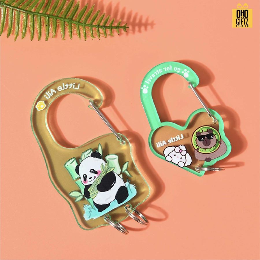 พวงกุญแจอะคริลิคแบบห่วง ผลิตได้ตามดีไซน์ ไม่จำกัดสี สกรีนโลโก้ ทำเป็นของพรีเมี่ยม ของชำร่วยได้