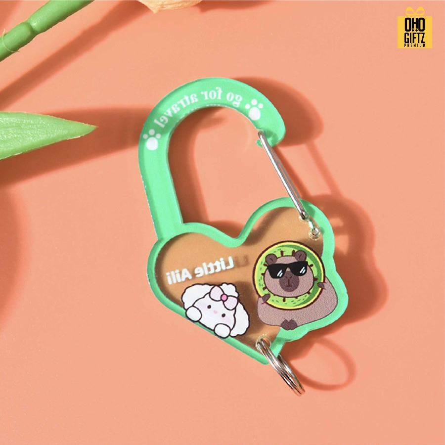 พวงกุญแจอะคริลิคแบบห่วง ผลิตได้ตามดีไซน์ ไม่จำกัดสี สกรีนโลโก้ ทำเป็นของพรีเมี่ยม ของชำร่วยได้