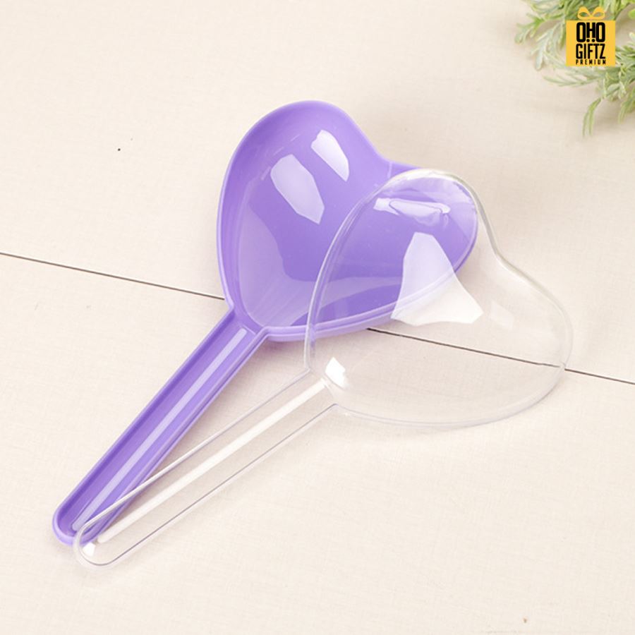 กล่องหัวใจพลาสติก ใส่ขนม สกรีนโลโก้ ทำเป็นของพรีเมี่ยมได้