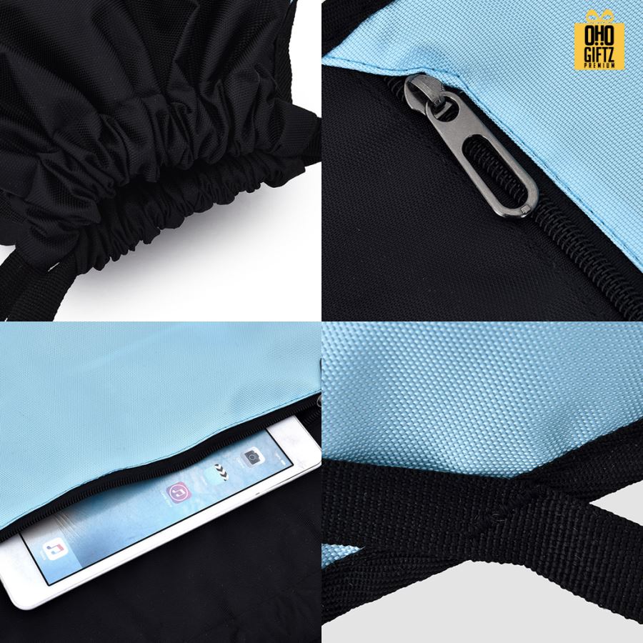 กระเป๋าสะพายหลัง ผ้า oxford สกรีนโลโก้ ทำเป็นของพรีเมี่ยมได้