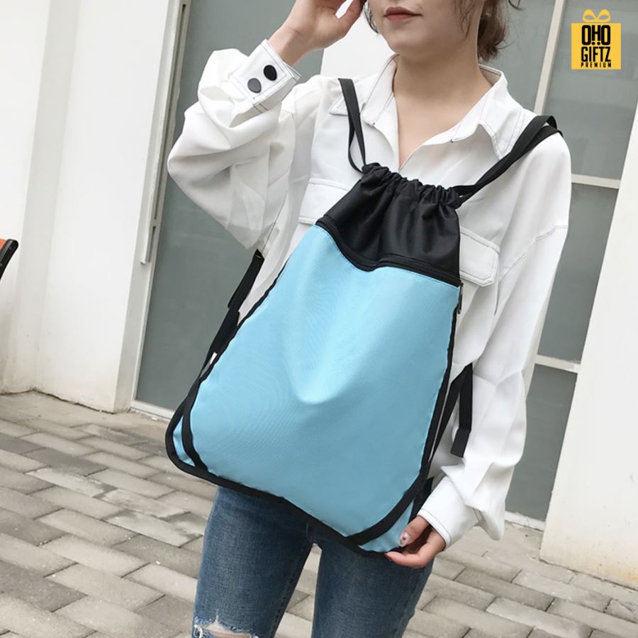 กระเป๋าสะพายหลัง ผ้า oxford สกรีนโลโก้ ทำเป็นของพรีเมี่ยมได้