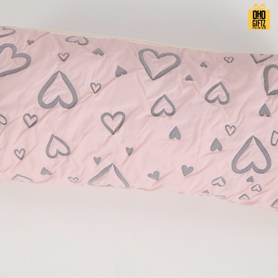 กระเป๋าผ้าลายหัวใจ สกรีนโลโก้  ทำเป็นของพรีเมี่ยม