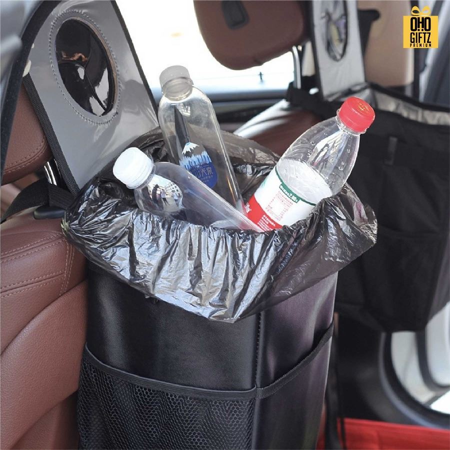 ถังขยะผ้าในรถยนต์ สกรีนโลโก้ ทำเป็นของพรีเมี่ยมได้