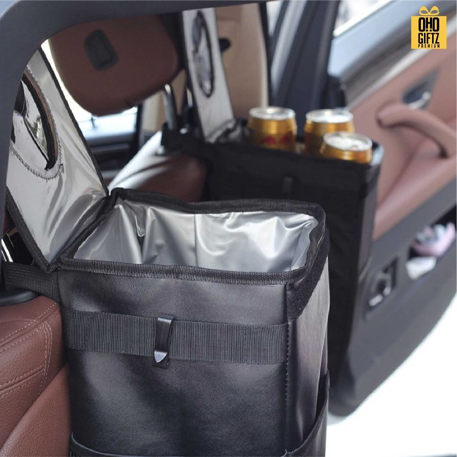 ถังขยะผ้าในรถยนต์ สกรีนโลโก้ ทำเป็นของพรีเมี่ยมได้