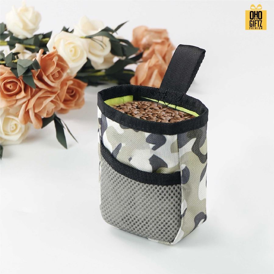 กระเป๋าเหน็บเอว ใส่ขนมสัตว์เลี้ยง สกรีนโลโก้ ทำเป็นของพรีเมี่ยม