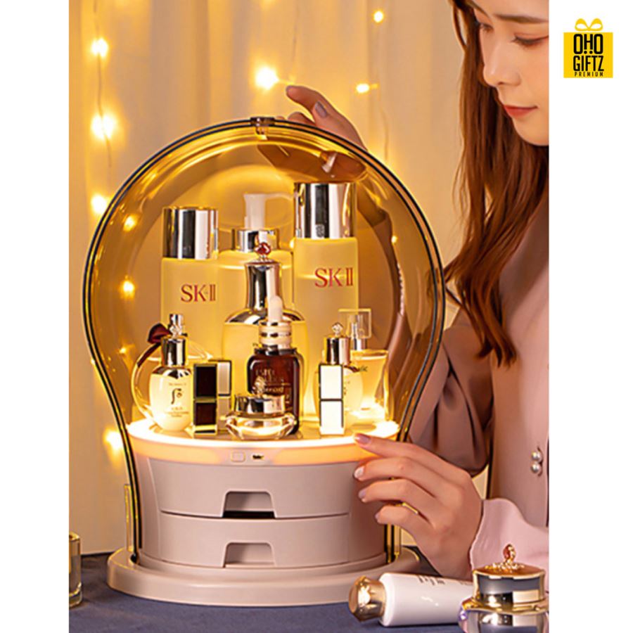 กล่องเก็บเครื่องสำอาง สกรีนชื่อ  สกรีนโลโก้ทำเป็นของพรีเมี่ยมได้ 