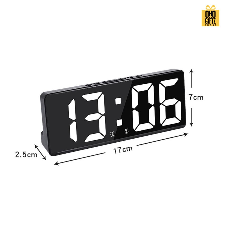 นาฬิกาปลุกตัวเลขขนาดใหญ่ LED สกรีนชื่อ สกรีนโลโก้ ทำเป็นของพรีเมี่ยมได้ 