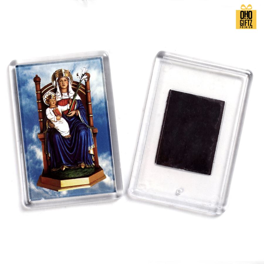 กรอบรูปแม่เหล็กติดตู้เย็น ใส่รูปได้ พิมพ์ไม่จำกัดสี สกรีนโลโก้ ทำเป็นของพรีเมี่ยม ของชำร่วยได้