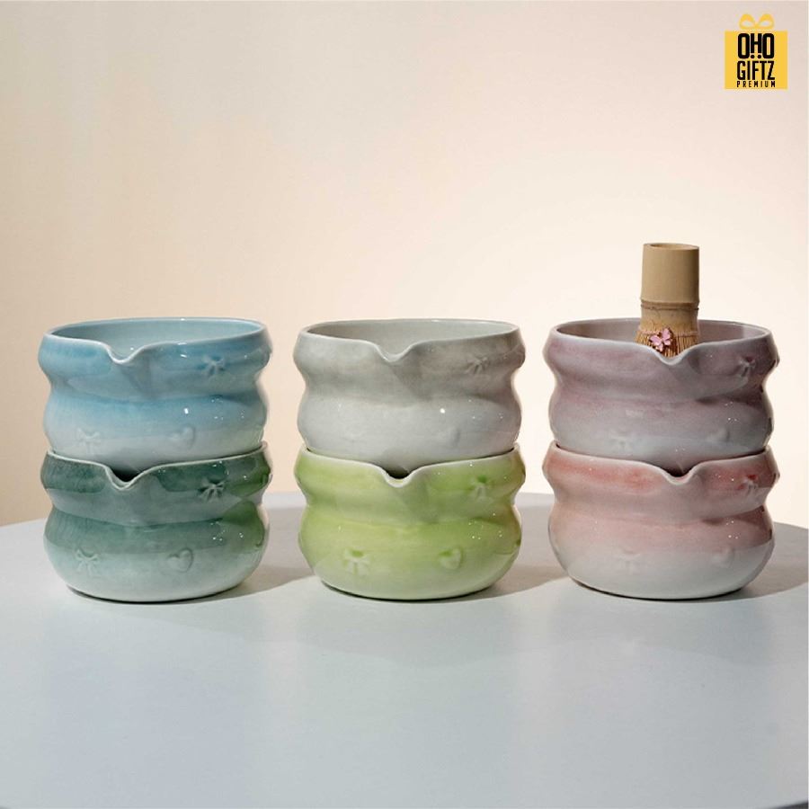 ชุดเซ็ทชงมัจฉะ สกรีนโลโก้ ทำเป็นของพรีเมี่ยม ของชำร่วย