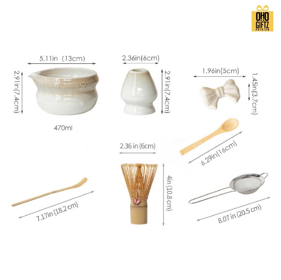 ชุดเซ็ทชงมัจฉะ สกรีนโลโก้ ทำเป็นของพรีเมี่ยม ของชำร่วย