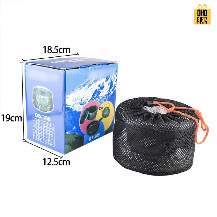 ชุดอุปกรณ์เครื่องครัวแคมป์ปิ้ง สกรีนโลโก้ ทำเป็นของพรีเมี่ยมได้