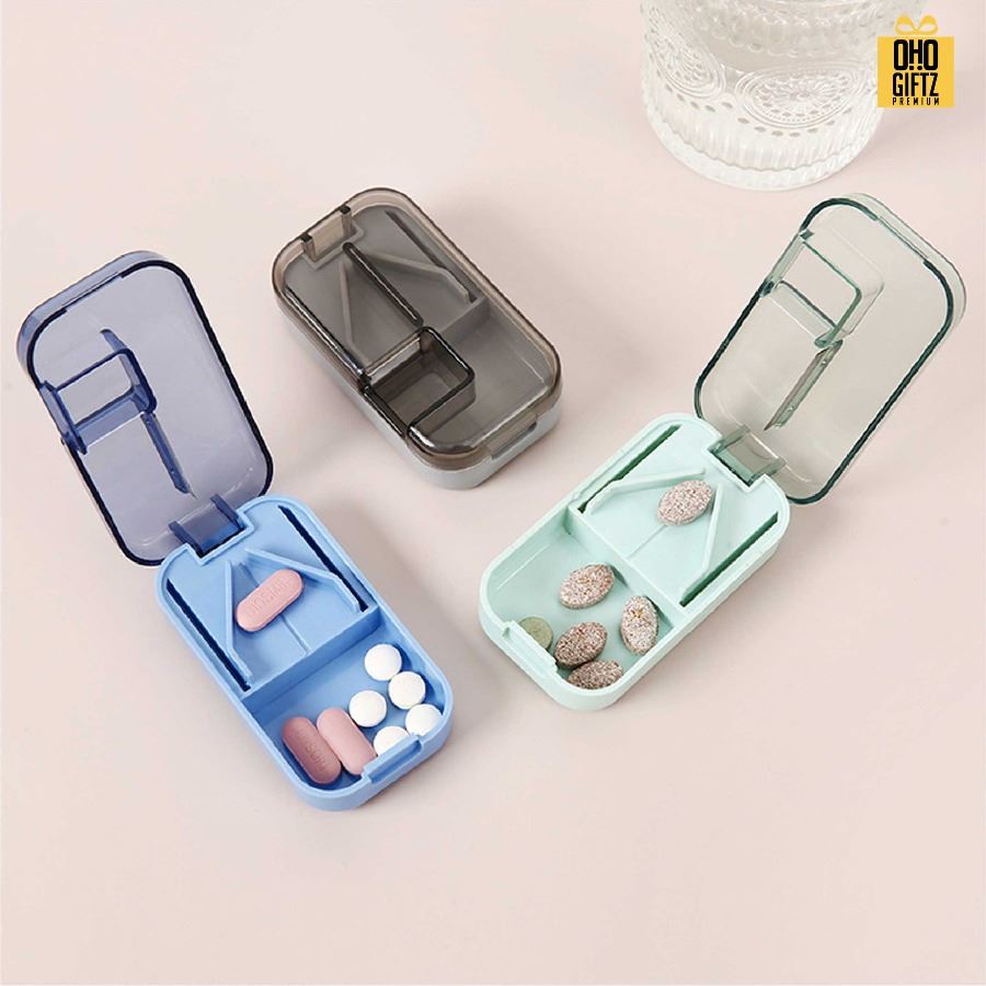 ที่ตัดเม็ดยา 3in1 สกรีนชื่อ สกรีนโลโก้ ทำเป็นของพรีเมี่ยมได้ 