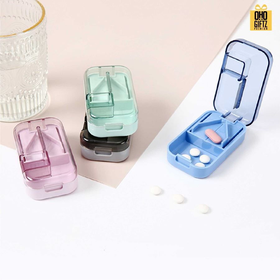 ที่ตัดเม็ดยา 3in1 สกรีนชื่อ สกรีนโลโก้ ทำเป็นของพรีเมี่ยมได้ 