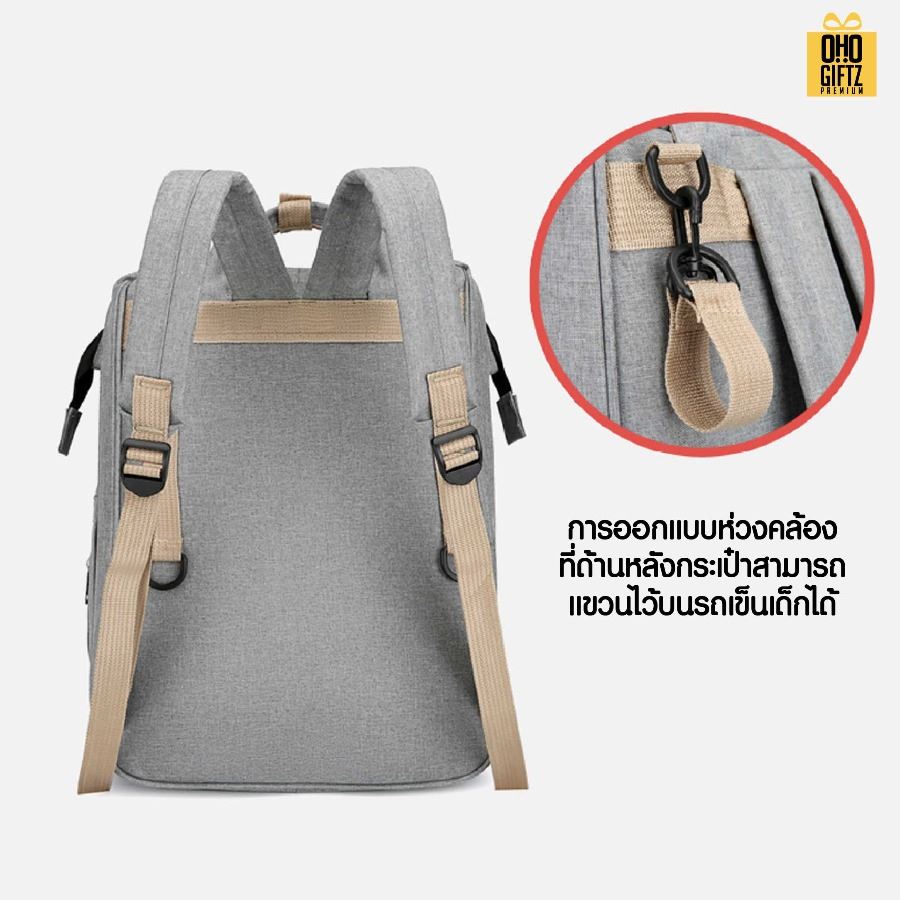 กระเป๋าคุณแม่ลูกอ่อน ใส่ขวดนมได้ สกรีนโลโก้ ทำเป็นของพรีเมี่ยมได้