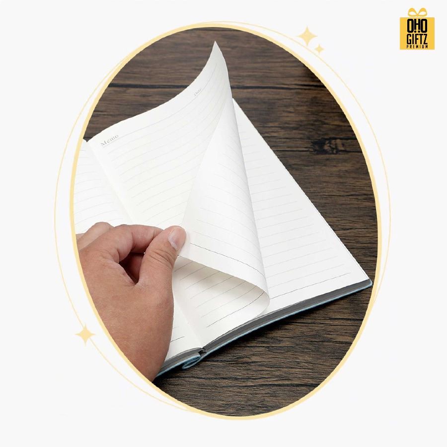 สมุดโน้ตปกหนัง PU ขนาด A5 & B5 สกรีนโลโก้ ทำเป็นของพรีเมี่ยม ของชำร่วย