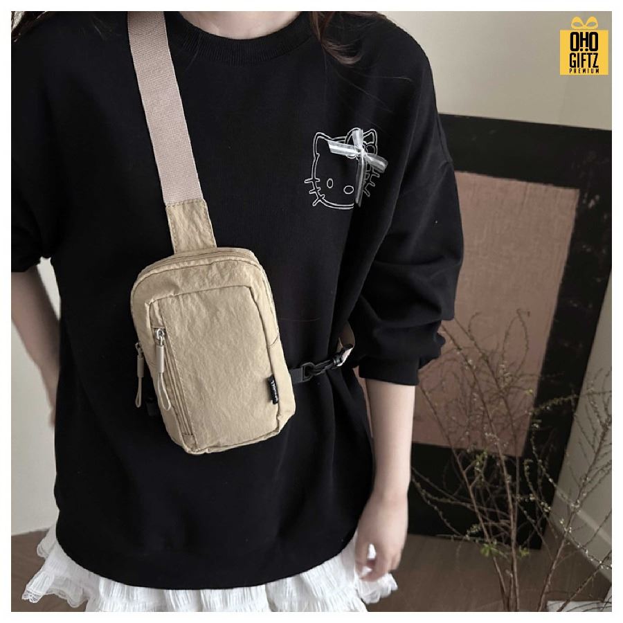 กระเป๋าคาดอก สกรีนโลโก้ ทำเป็นของพรีเมี่ยมได้