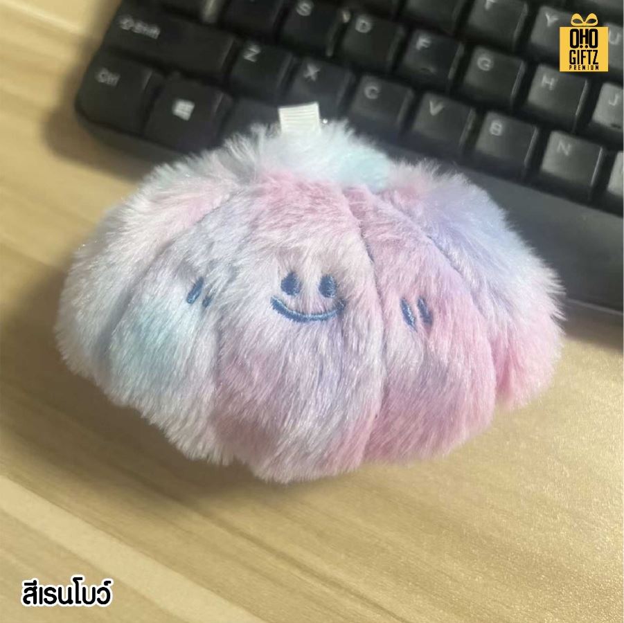 พวงกุญแจตุ๊กตากระจกหอย สกรีนโลโก้ ทำเป็นของพรีเมี่ยม ของชำร่วยได้