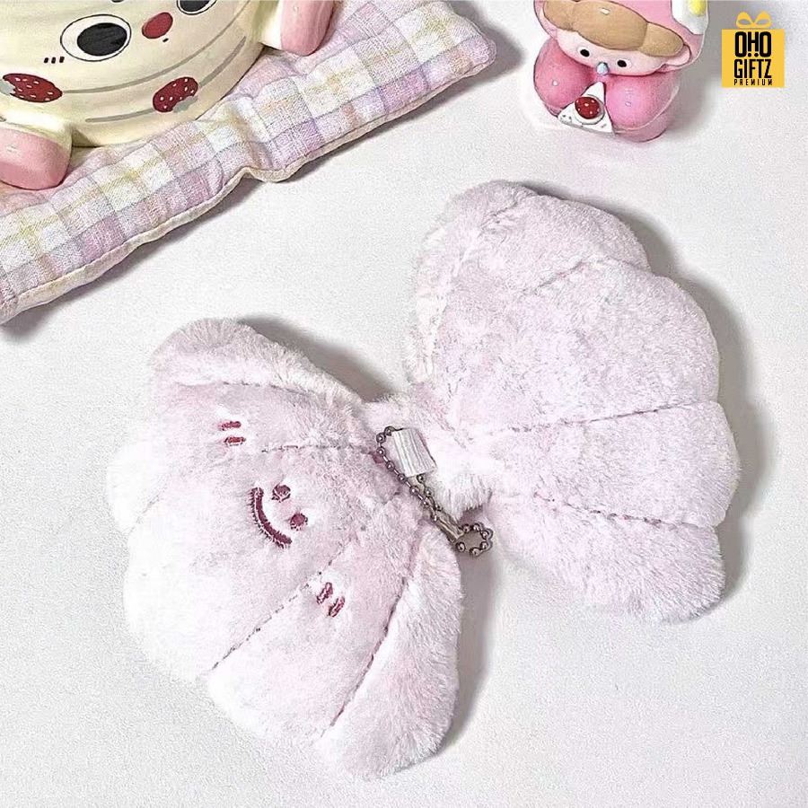 พวงกุญแจตุ๊กตากระจกหอย สกรีนโลโก้ ทำเป็นของพรีเมี่ยม ของชำร่วยได้