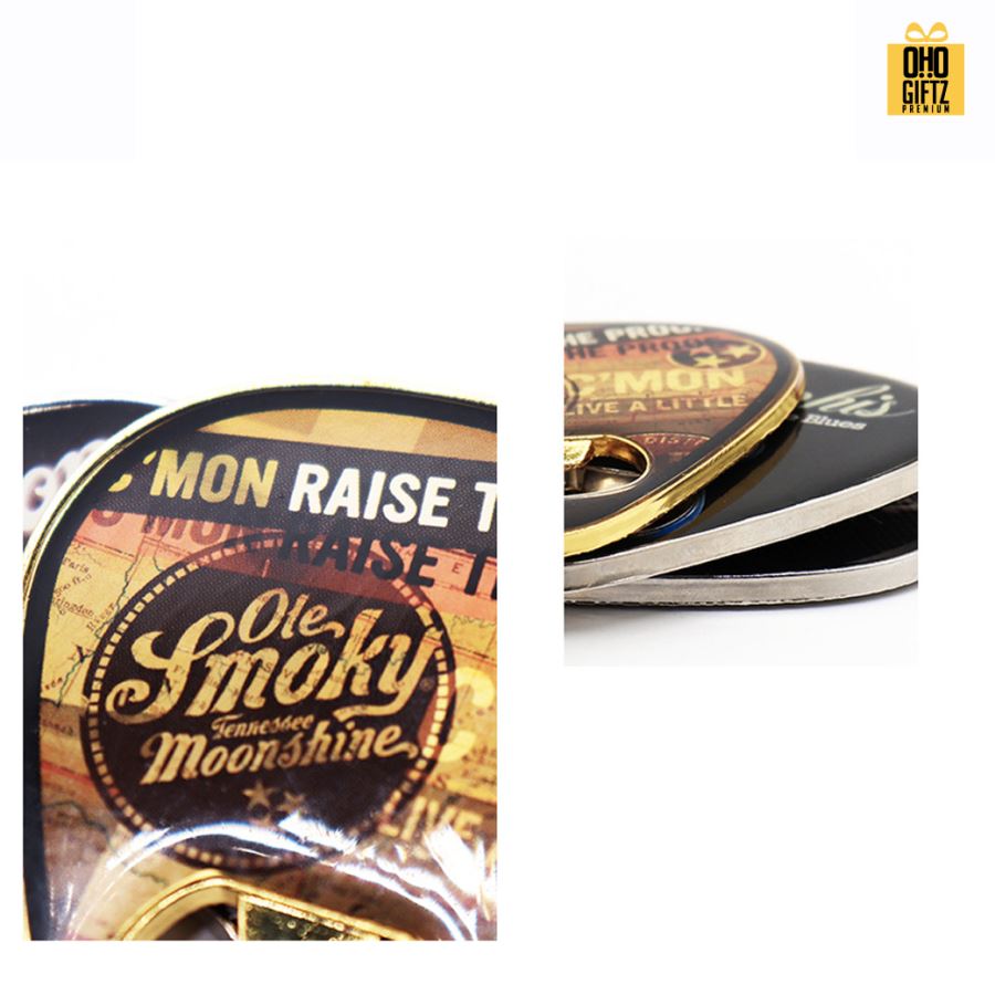 ที่เปิดขวดปิ๊กกีตาร์ แม่เหล็กติดตู้เย็น ไม่จำกัดสี สกรีนโลโก้  ทำเป็นของพรีเมี่ยมได้