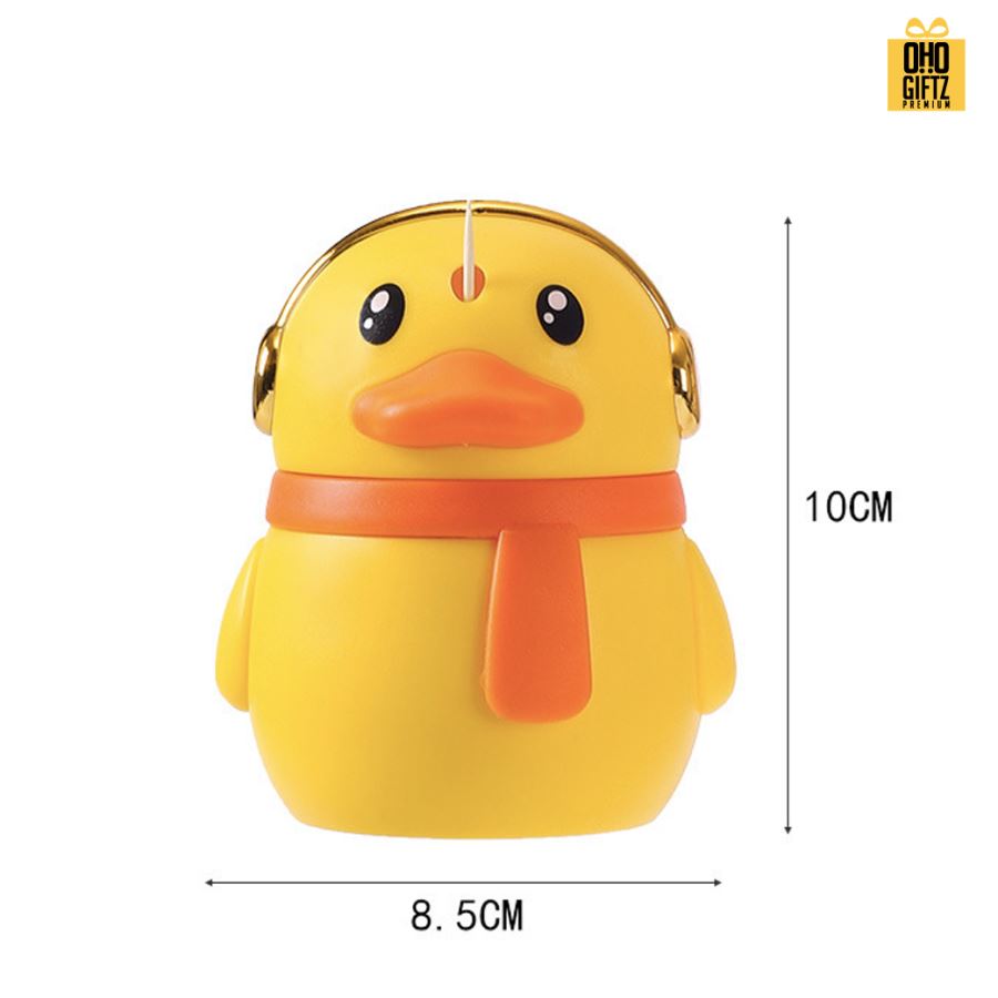 กล่องไม้จิ้มฟันเป็ดน้อย สามารถสกรีนโลโก้ ทำเป็นของพรีเมี่ยม