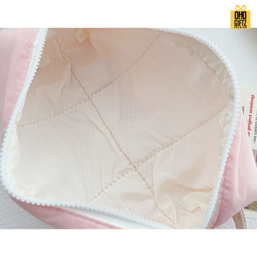 กระเป๋าผ้าใส่ดินสอ สกรีนโลโก้  ทำเป็นของพรีเมี่ยม