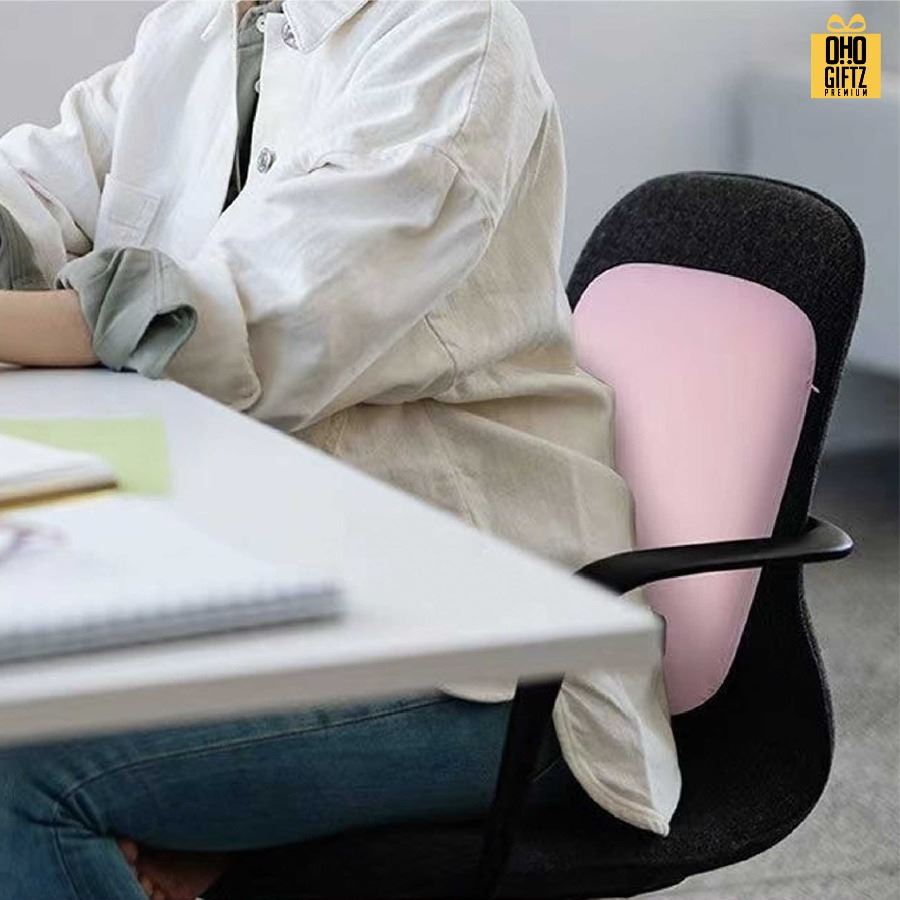 หมอนงีบหมอนพิงหลัง Memory foam สกรีนโลโก้ ทำเป็นของพรีเมี่ยมได้ 