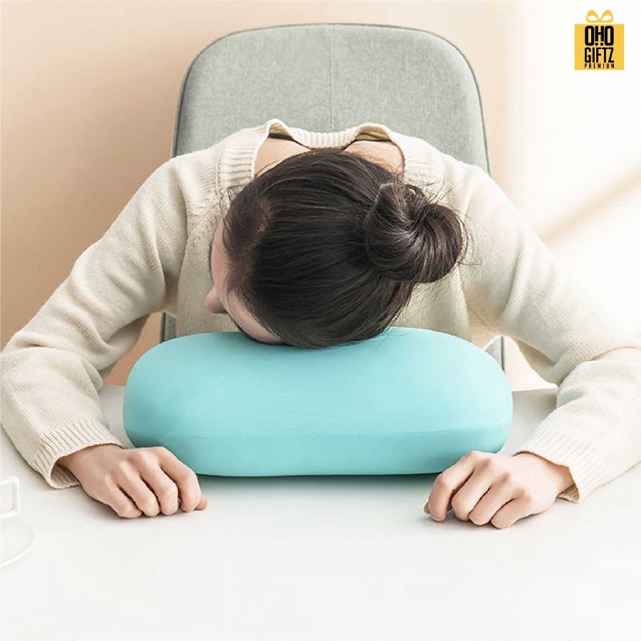 หมอนงีบหมอนพิงหลัง Memory foam สกรีนโลโก้ ทำเป็นของพรีเมี่ยมได้ 