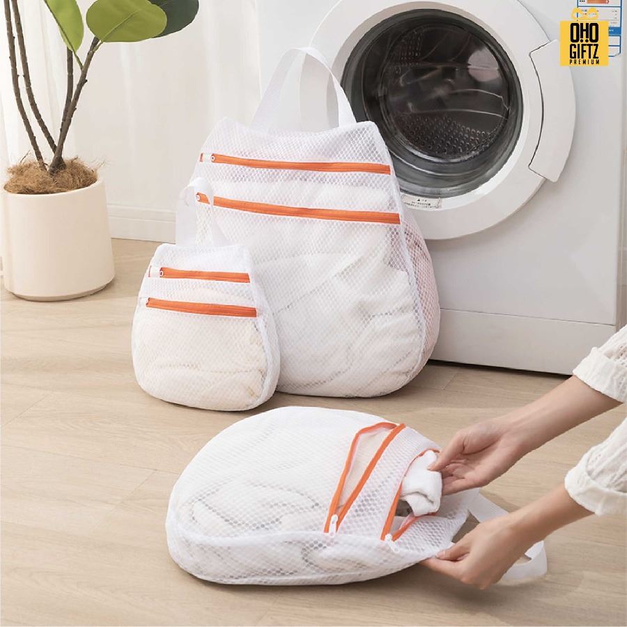 ถุงซักผ้าดีไซน์ใหม่ สกรีนโลโก้ ทำเป็นของพรีเมี่ยม ของชำร่วยได้