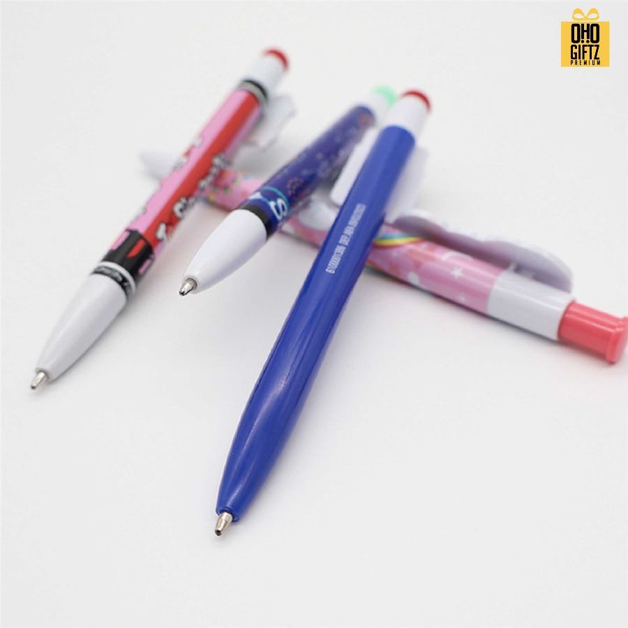 ปากกาลูกลื่นพิมพ์ลายเต็มรอบ ไม่จำกัดสี หัวคลิปดีไซน์รูปแบบได้ตามต้องการ สกรีนชื่อ สกรีนโลโก้ ทำเป็นของพรีเมี่ยมได้