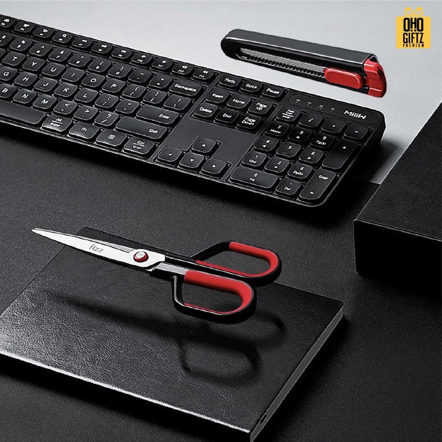 กรรไกรและคัตเตอร์ 2in1 สกรีนโลโก้ ทำเป็นของพรีเมี่ยมได้