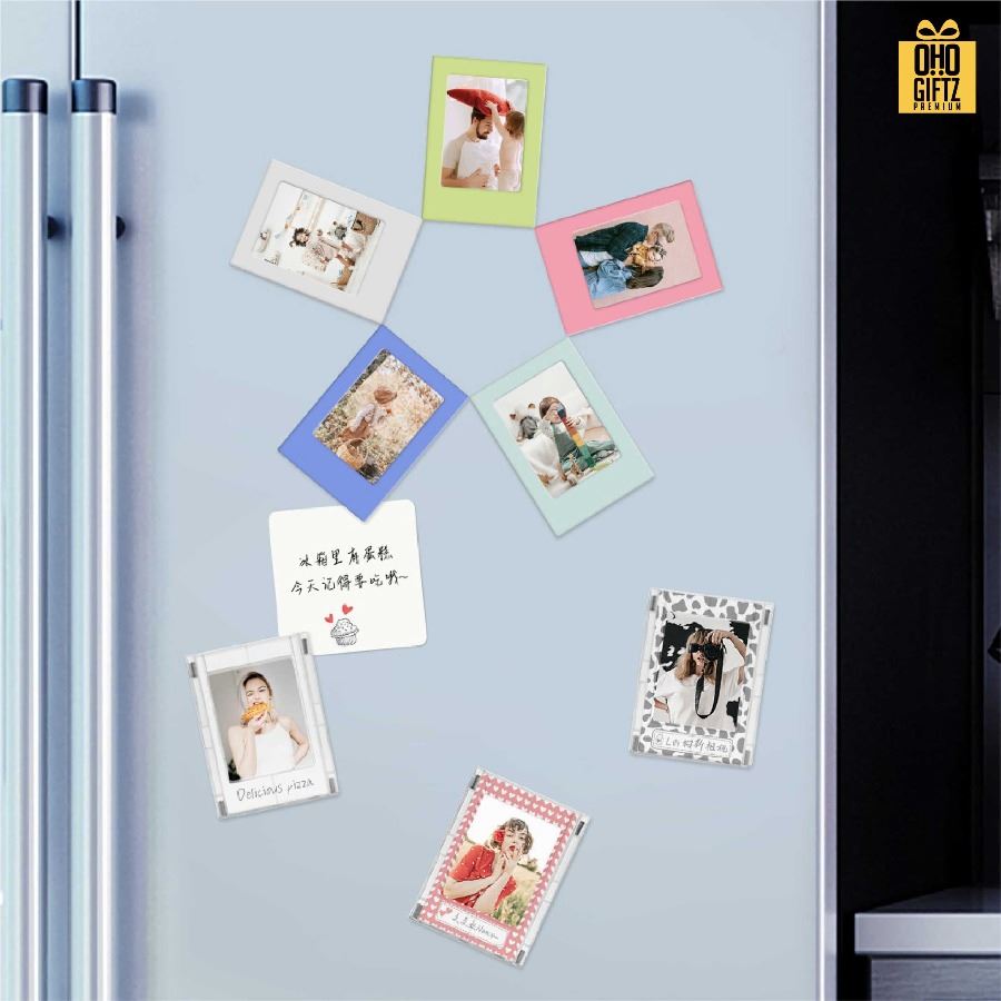 กรอบรูปแม่เหล็กติดตู้เย็น สกรีนโลโก้ ทำเป็นของพรีเมี่ยมได้
