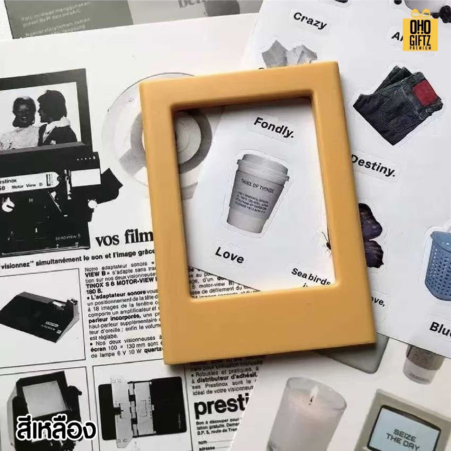 กรอบรูปแม่เหล็กติดตู้เย็น สกรีนโลโก้ ทำเป็นของพรีเมี่ยมได้