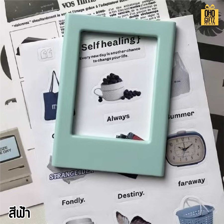 กรอบรูปแม่เหล็กติดตู้เย็น สกรีนโลโก้ ทำเป็นของพรีเมี่ยมได้