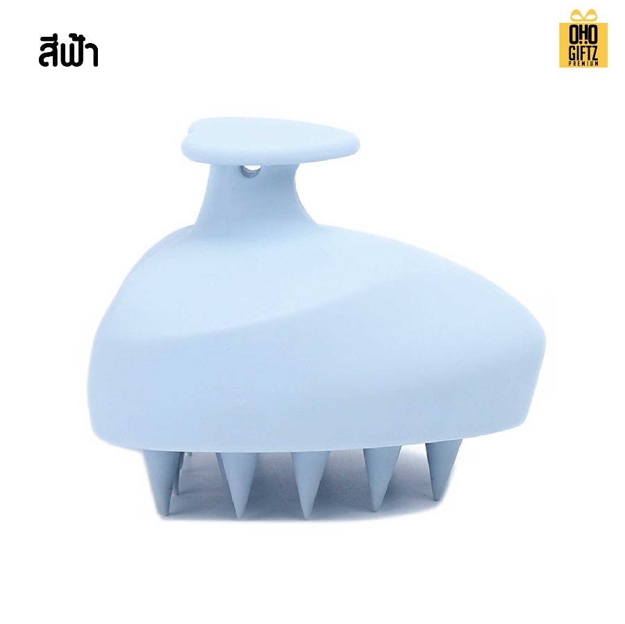 แปรงนวดผมทรงหัวใจ สกรีนโลโก้ ทำเป็นของพรีเมี่ยมได้