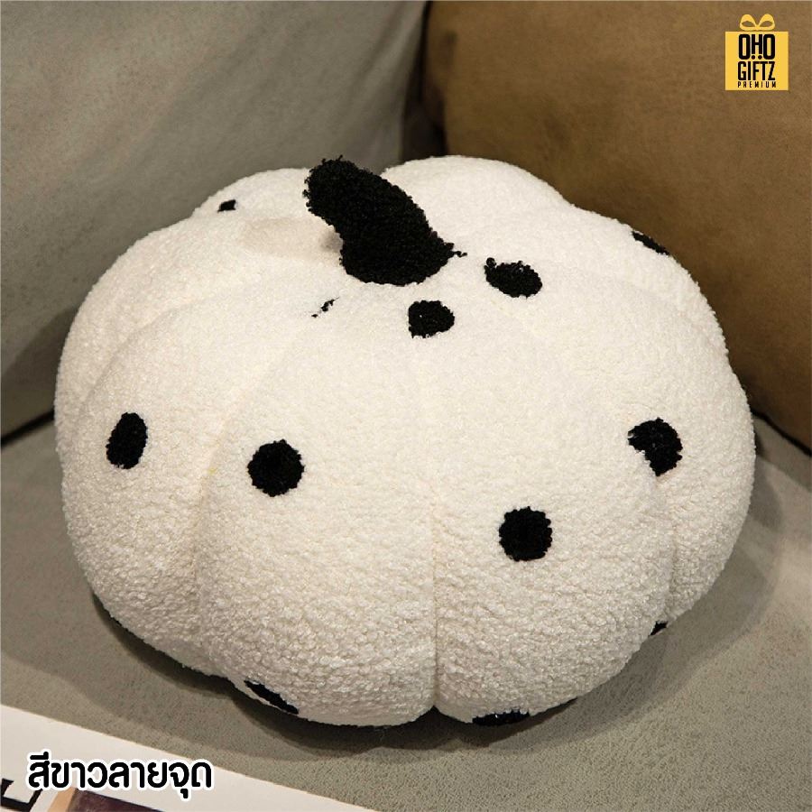 ตุ๊กตาหมอนอิงฟักทอง สกรีนโลโก้ ทำเป็นของพรีเมี่ยมได้ 