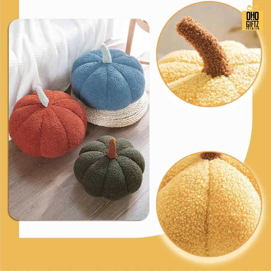 ตุ๊กตาหมอนอิงฟักทอง สกรีนโลโก้ ทำเป็นของพรีเมี่ยมได้ 