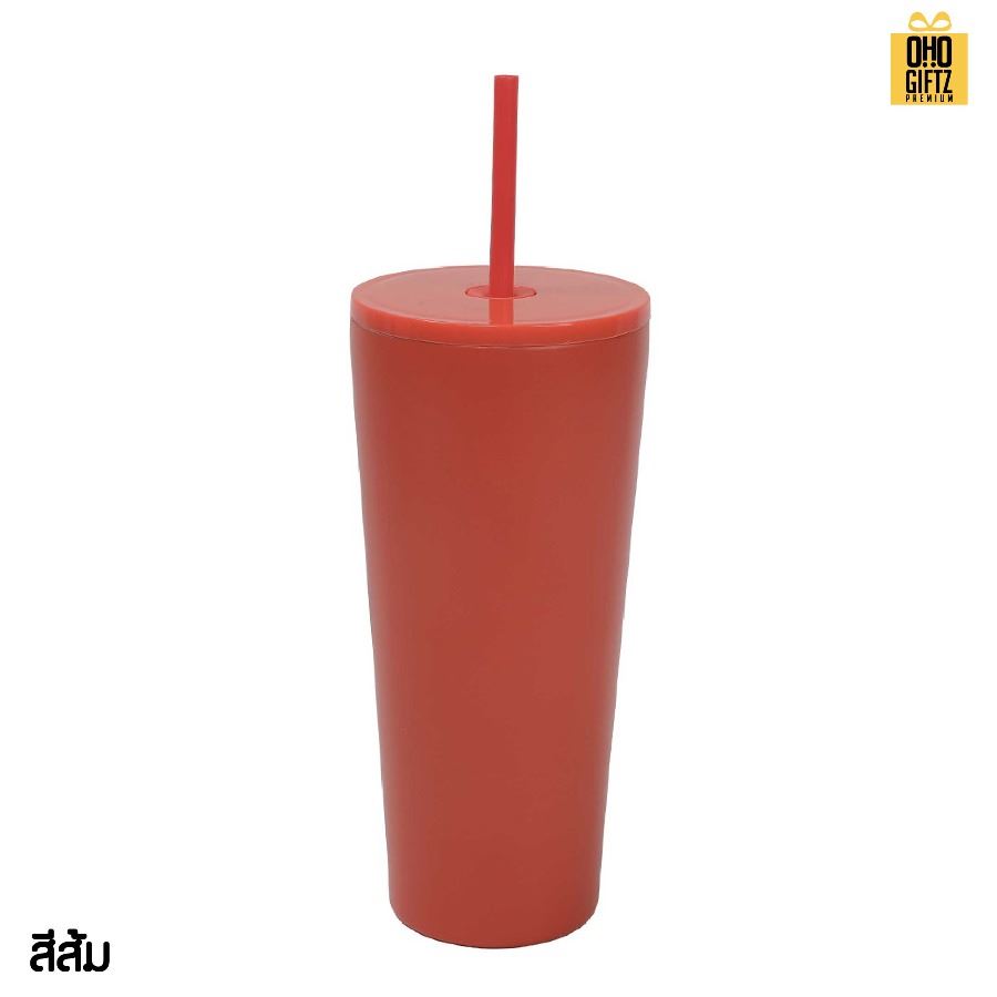 แก้วน้ำสแตนเลสทรงสูง สกรีนโลโก้ ทำเป็นของพรีเมี่ยมได้