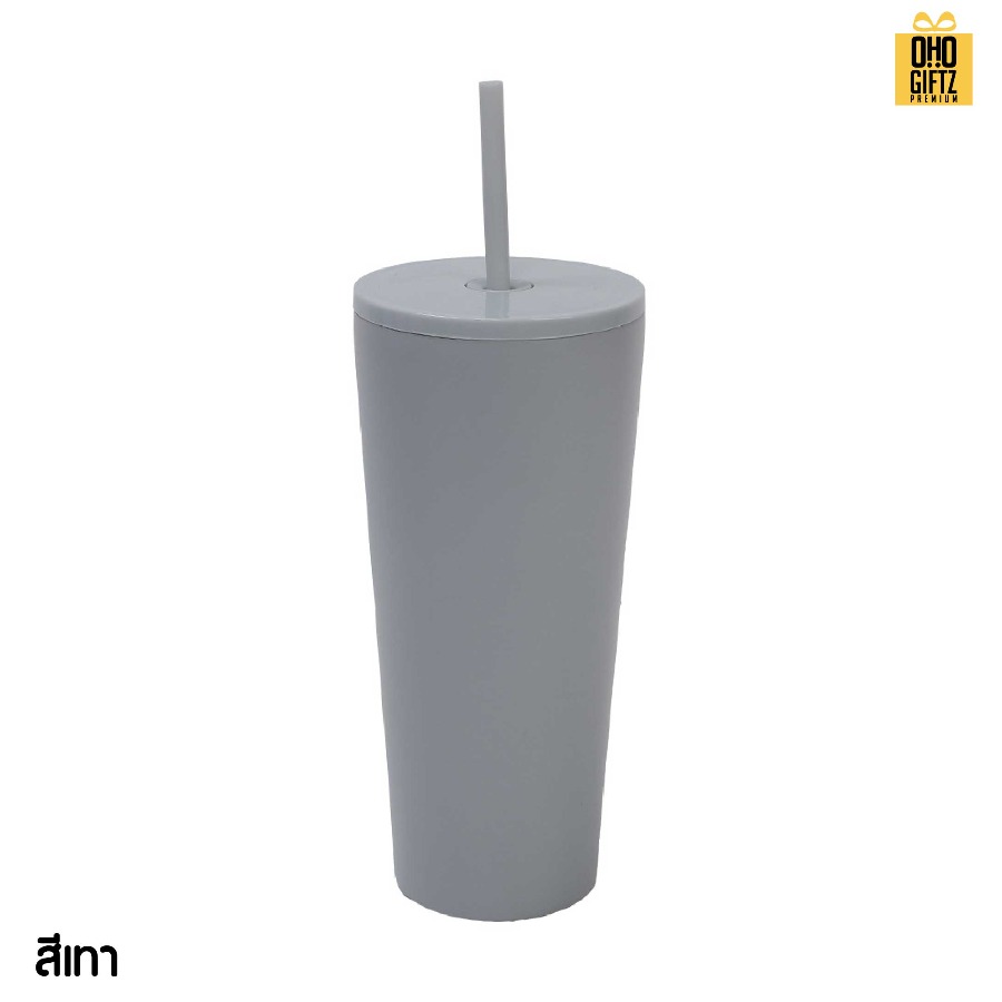 แก้วน้ำสแตนเลสทรงสูง สกรีนโลโก้ ทำเป็นของพรีเมี่ยมได้