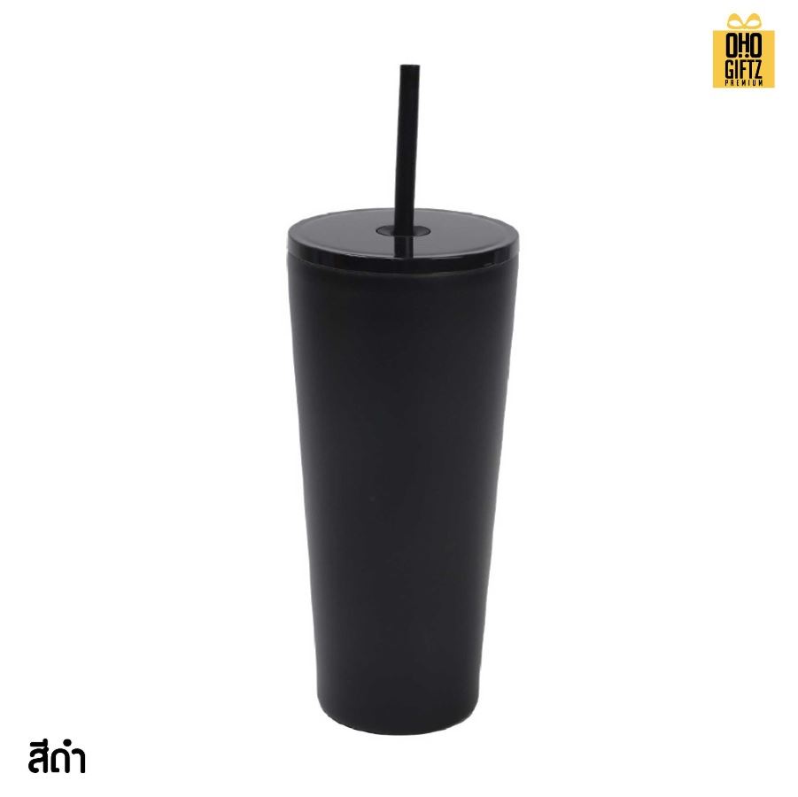 แก้วน้ำสแตนเลสทรงสูง สกรีนโลโก้ ทำเป็นของพรีเมี่ยมได้