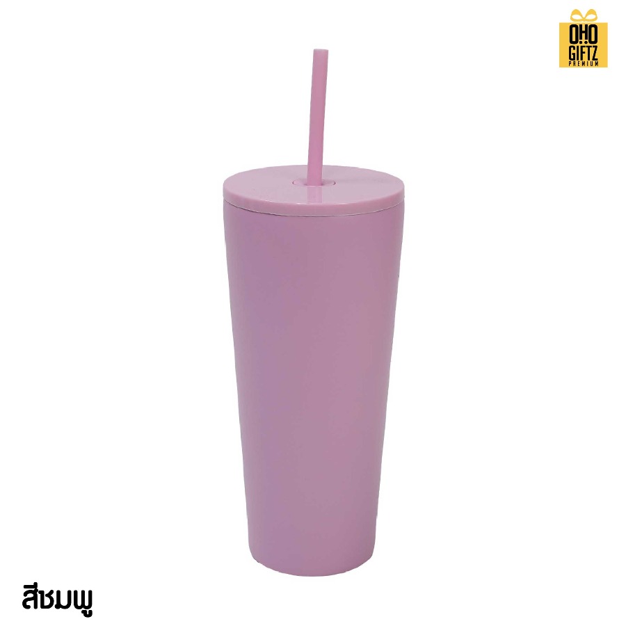 แก้วน้ำสแตนเลสทรงสูง สกรีนโลโก้ ทำเป็นของพรีเมี่ยมได้