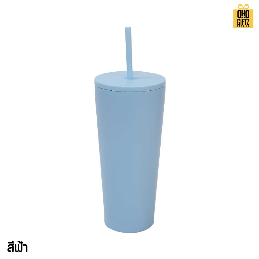 แก้วน้ำสแตนเลสทรงสูง สกรีนโลโก้ ทำเป็นของพรีเมี่ยมได้