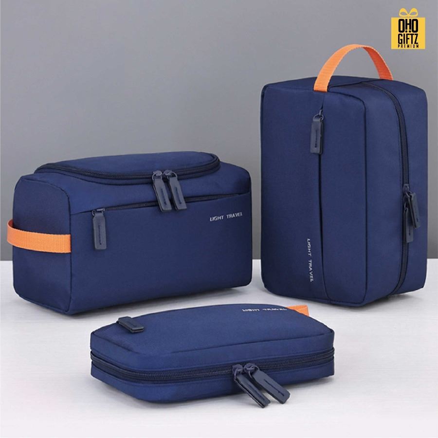 กระเป๋าใส่เครื่องสำอางพกพาเดินทาง สกรีนโลโก้ ทำเป็นของพรีเมี่ยมได้