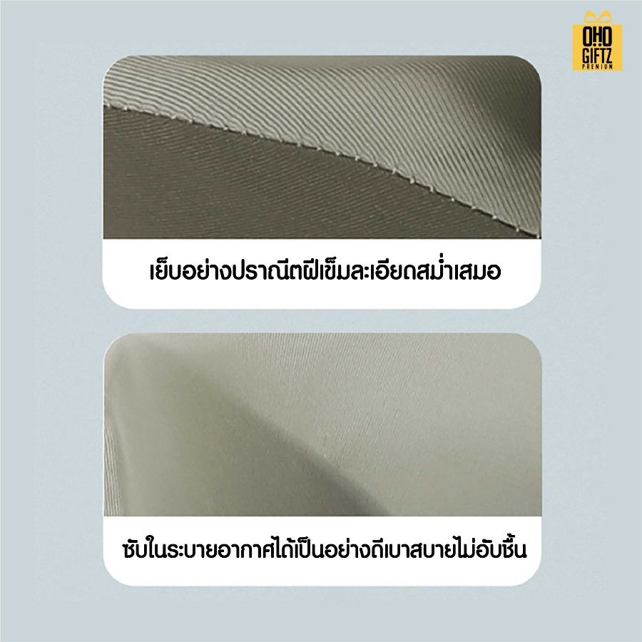 หมอนรองคอเมมโมรี่โฟมพับเก็บพร้อมกล่อง สกรีนชื่อ สกรีนโลโก้ ทำเป็นของพรีเมี่ยมได้