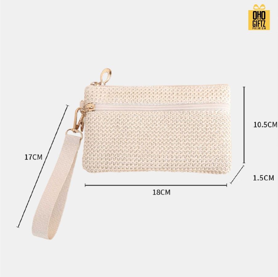 กระเป๋าเงินลายสาน สกรีนโลโก้ ทำเป็นของพรีเมี่ยมได้