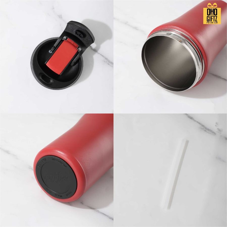 ถ้วยกาแฟสแตนเลส สกรีนโลโก้ ทำเป็นของพรีเมี่ยมได้