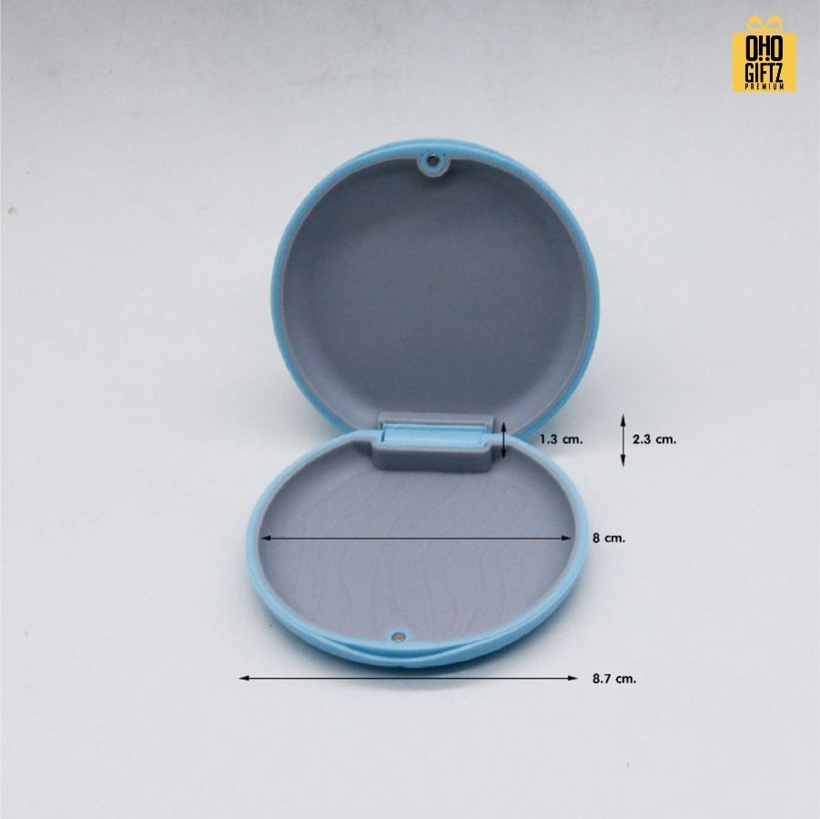 กล่องใส่รีเทนเนอร์ ปิดแบบแม่เหล็ก สกรีนโลโก้  ทำเป็นของพรีเมี่ยมได้