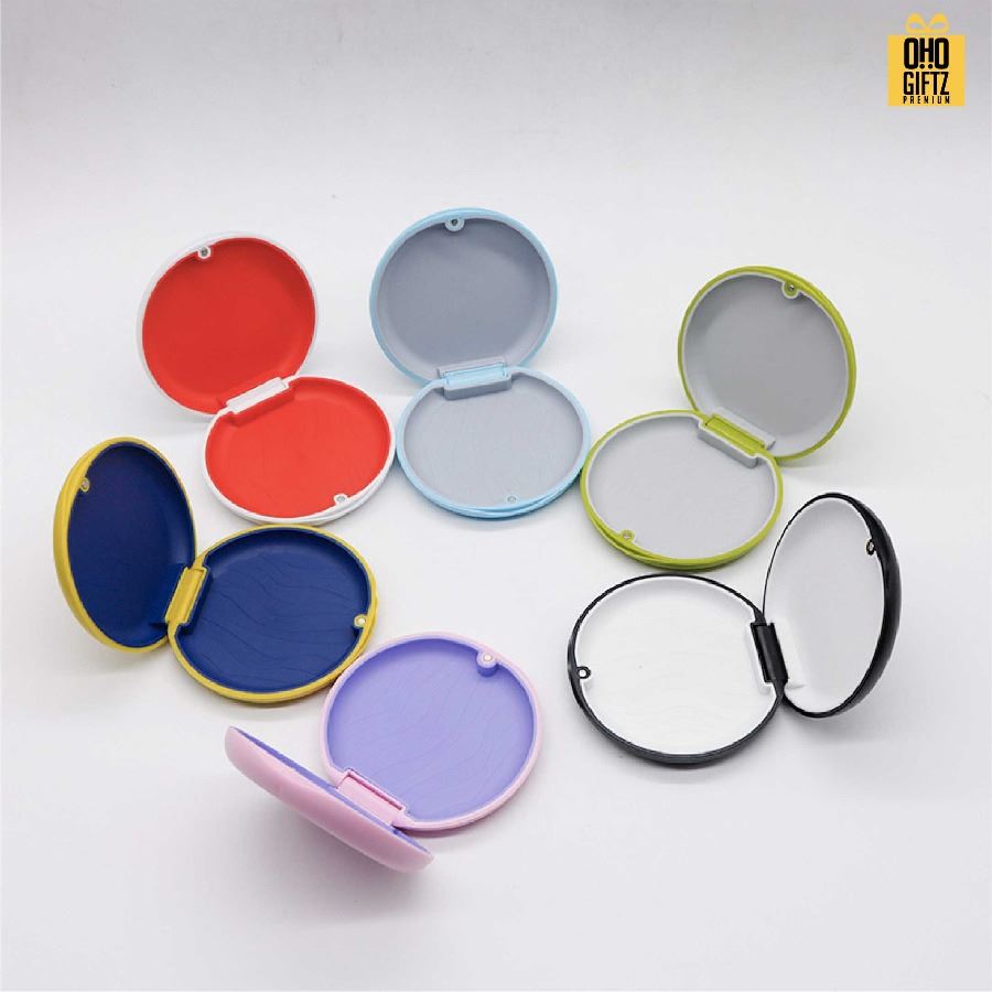 กล่องใส่รีเทนเนอร์ ปิดแบบแม่เหล็ก สกรีนโลโก้  ทำเป็นของพรีเมี่ยมได้