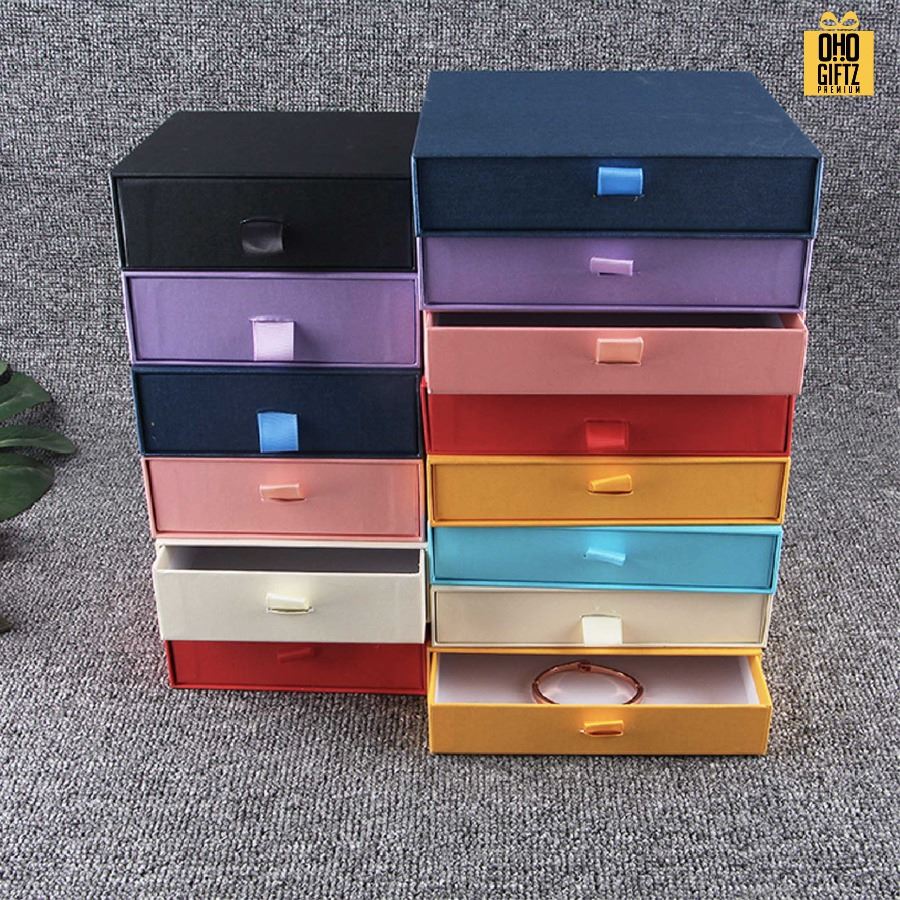 กล่องของขวัญแบบลิ้นชัก สกรีนชื่อ สกรีนโลโก้ ทำเป็นของพรีเมี่ยมได้