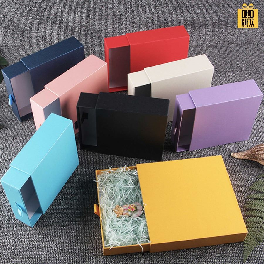 กล่องของขวัญแบบลิ้นชัก สกรีนชื่อ สกรีนโลโก้ ทำเป็นของพรีเมี่ยมได้